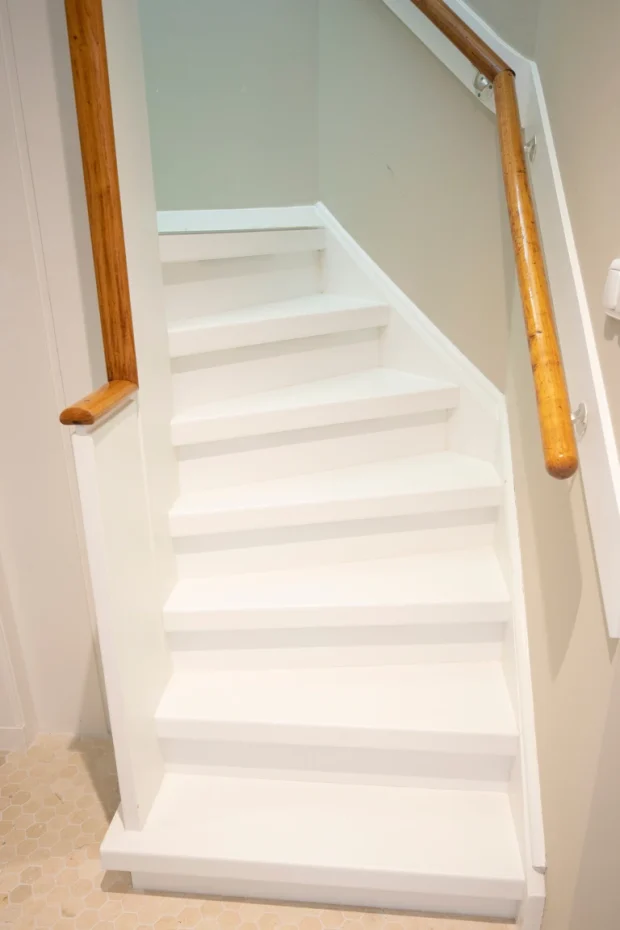 Afbeelding - Houtlook leuning van HPL